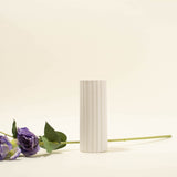 Anastasia Ridged Ceramic Bud Vase - Straight