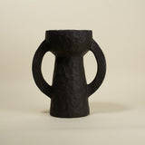 Ansa Black Amphora Vase