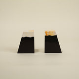 Aoi Black and White Stone Bookends