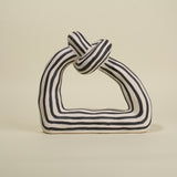 Clio Black and White Ceramic Twist Sculpture