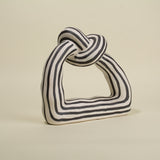 Clio Black and White Ceramic Twist Sculpture