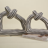 Clio Black and White Ceramic Twist Sculpture