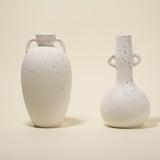 Cora Blue Speckled Amphora Vase