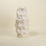 Elodie White Textured Ceramic Vase