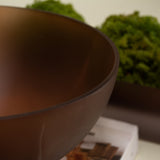 Fiona Smokey Brown Resin Bowl and Tray