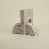 Kalliope Fluted Stone Bookends