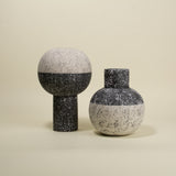 Kora Black and White Round Body Vase