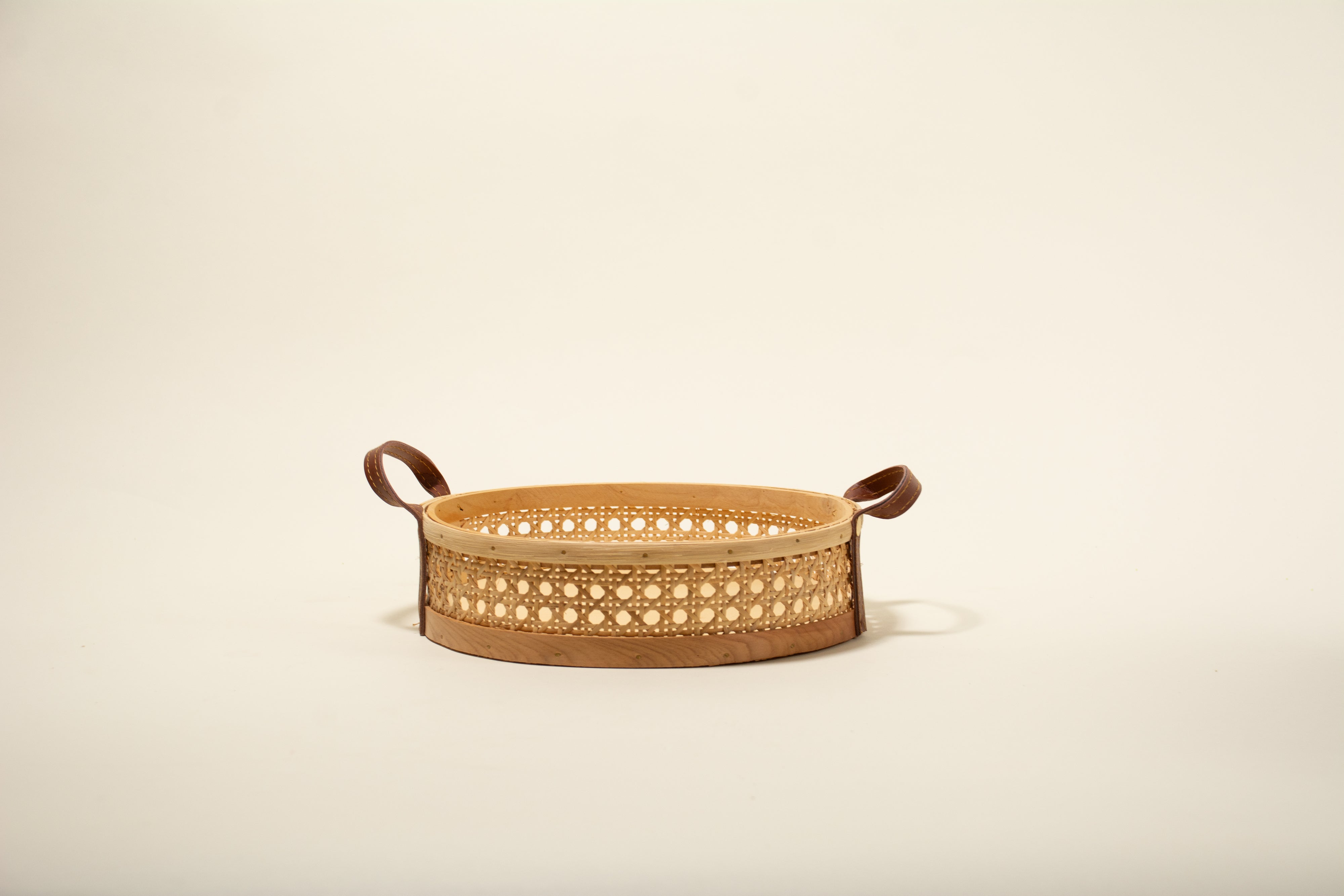 Nora Natural Rattan and Leather Basket – Cera Cera