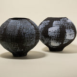 Nyx Textured Black and White Rustic Vessel