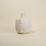 Vilde White Abstract Ball Vase