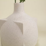 Vilde White Abstract Ball Vase